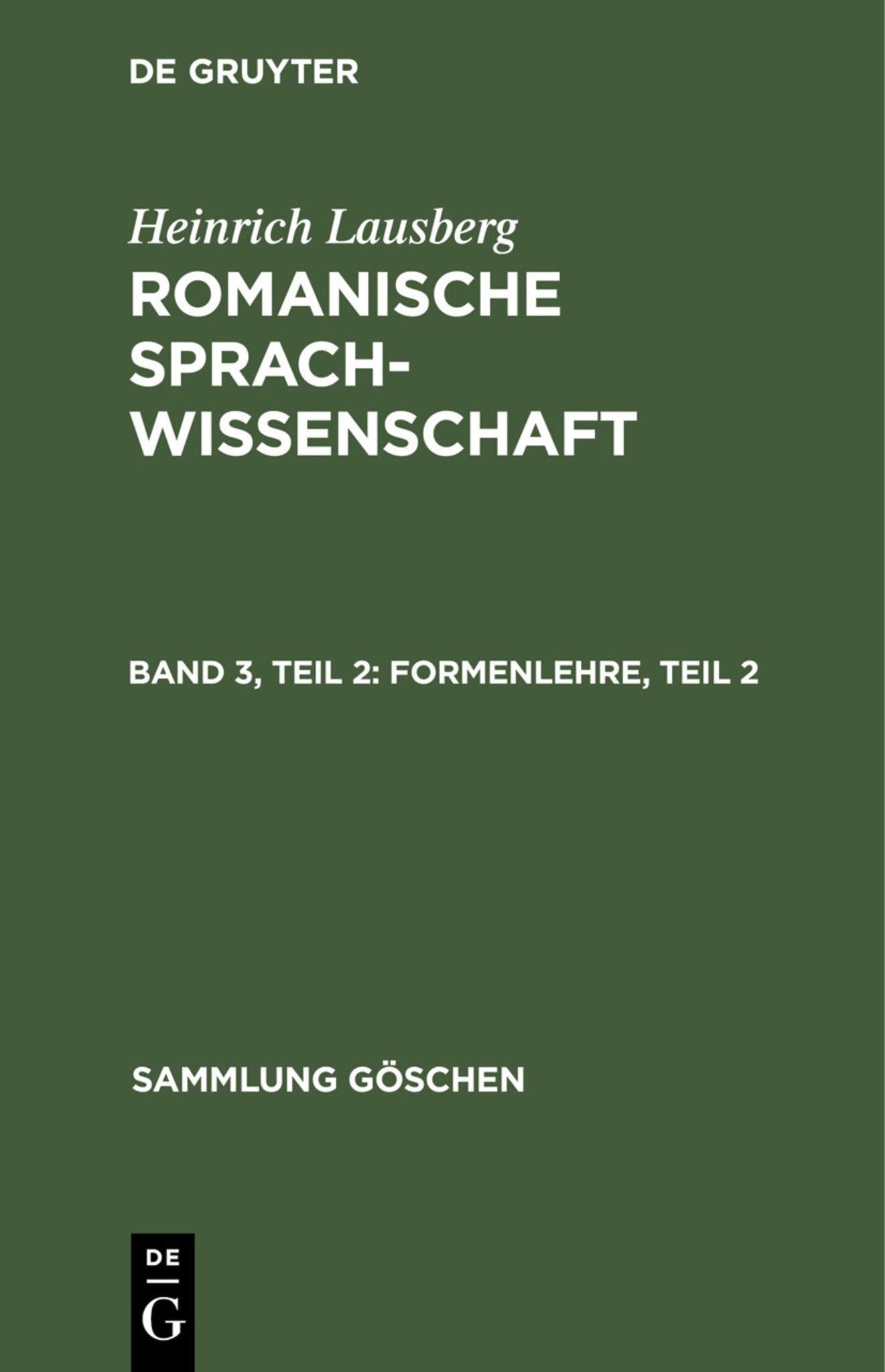 Formenlehre, Teil 2